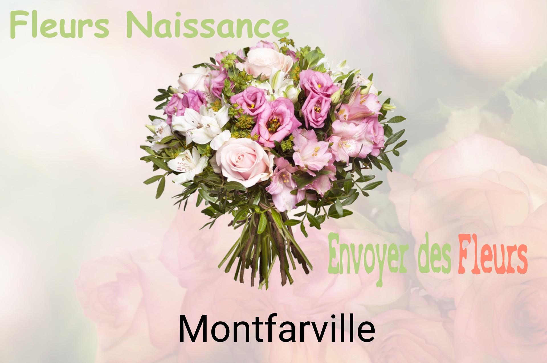 Bouquet de fleurs de naissance livré à Montfarville